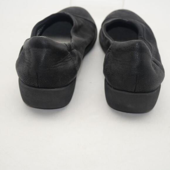 Clarks Women's 9 Cloudsteppers Sillian Holly Comfort Shoes Flats Slip On Black - Picture 5 of 10